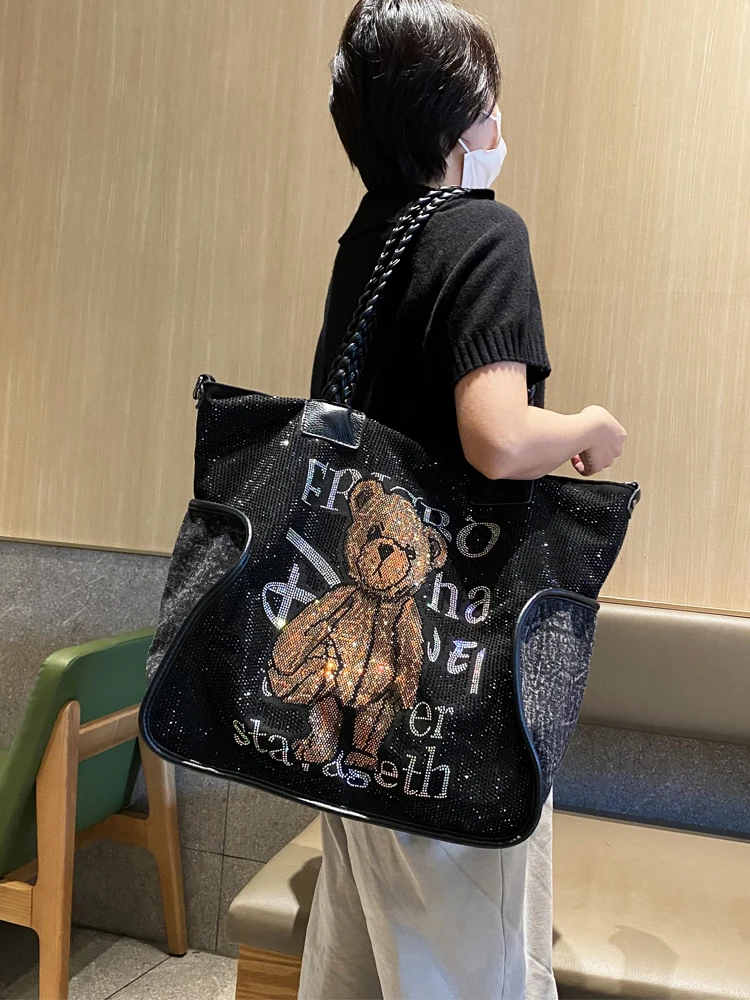 Luksusowa designerska torebka damska marki luksusowej Sac De Luxe Femme duża pojemność torebka na ramię Bolsos Mujer