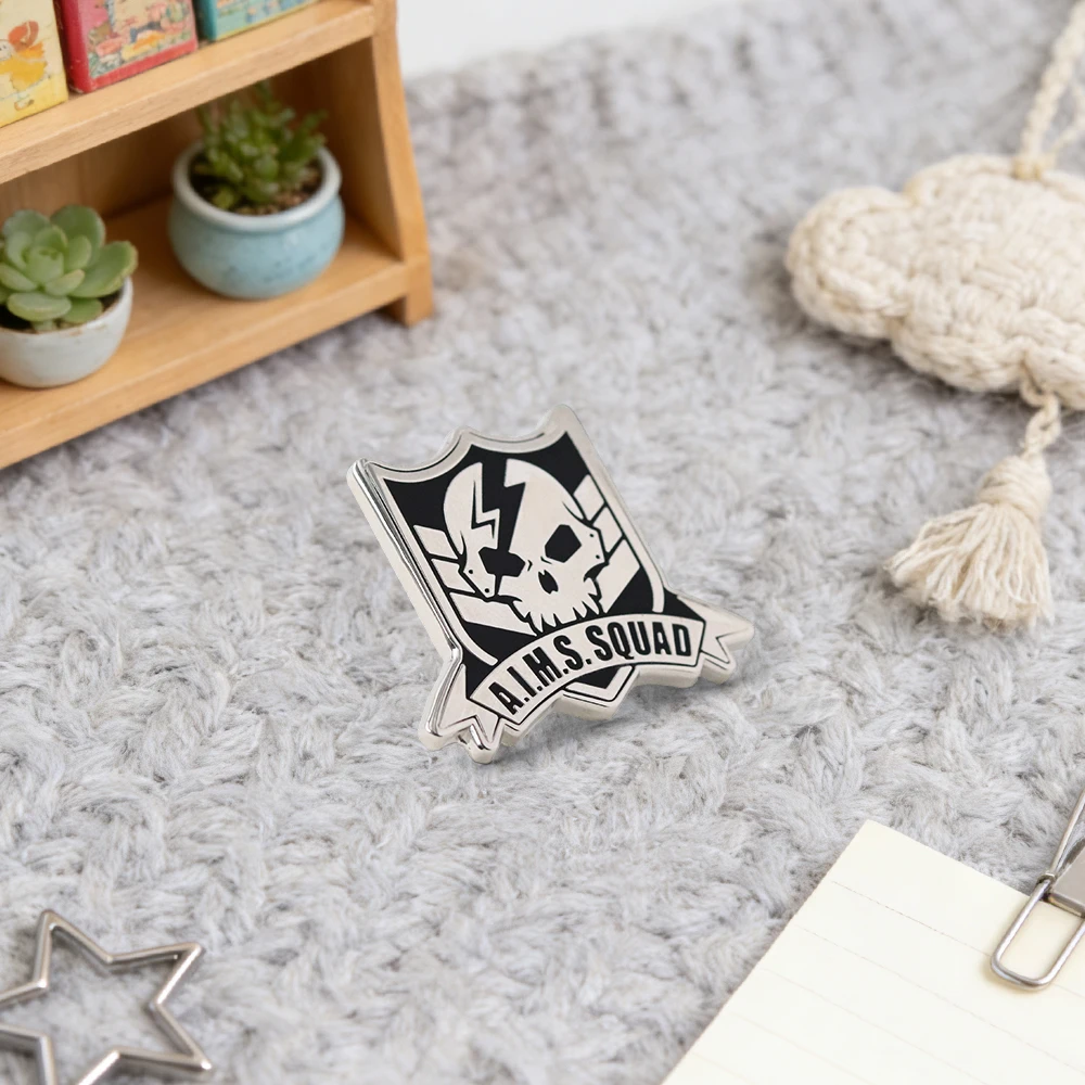 Kamen Rider Zero-One A.I.M.S. Squad Emaille-Pin Live-Action Science-Fiction Totenkopf-Band Fangeschenk Abzeichen Cosplay-Zubehör – Detail 4