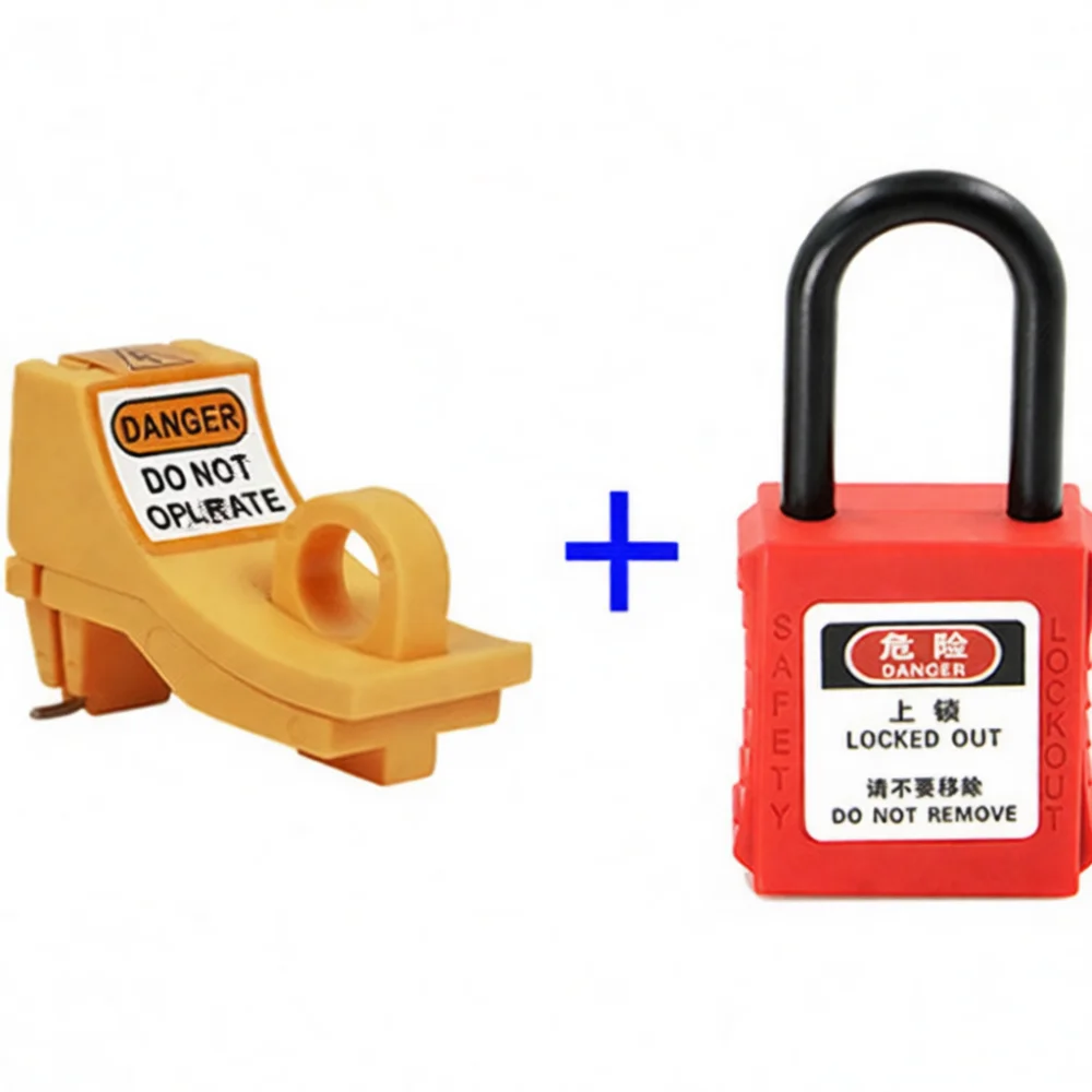 Industrial Electrical Lockout Device For Miniature Breakers Safety Tagout Isolation Tool Professional Security Guard