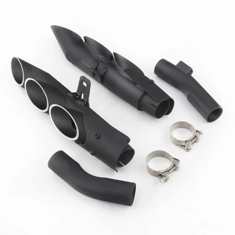 For Kawasaki Z1000 Ninja 1000 2010-2021 Z1000SX Ninja 1000SX 2010-2019 Exhaust Pipe Black Mid Pipe Slip On 51mm Muffler Escape