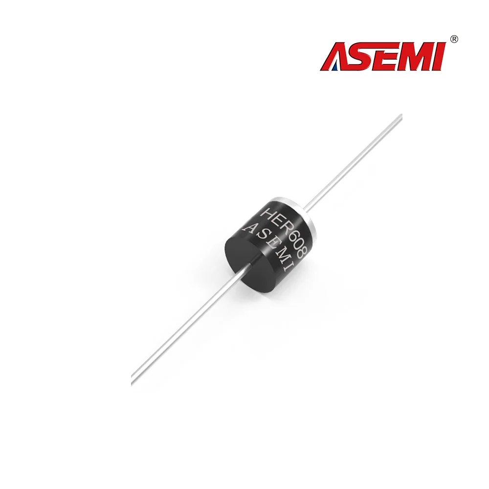 10pcs HER608 Fast Recovery Diode R-6 6A 1000V ASEMI Brand New