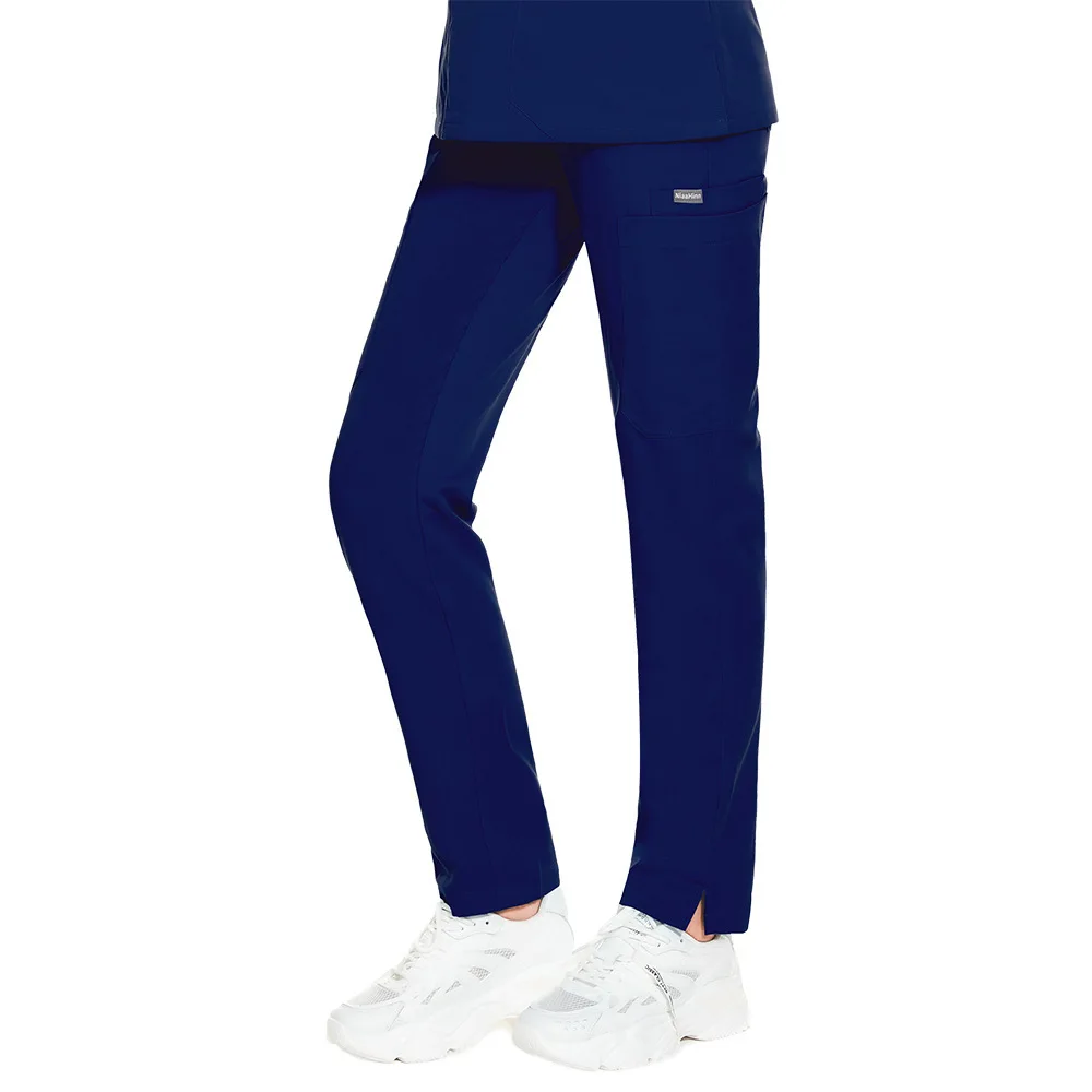 Split Rechte Been Verpleegkundige Chirurgische Jas, Trekkoord Zomer Stretch Werkbroek, Dames Professionele Broek