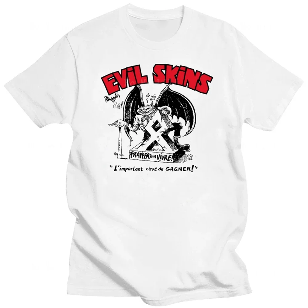 Evil Skins Tee Rock O Rama Records Rebelles Unisex Cotton T-Shirt