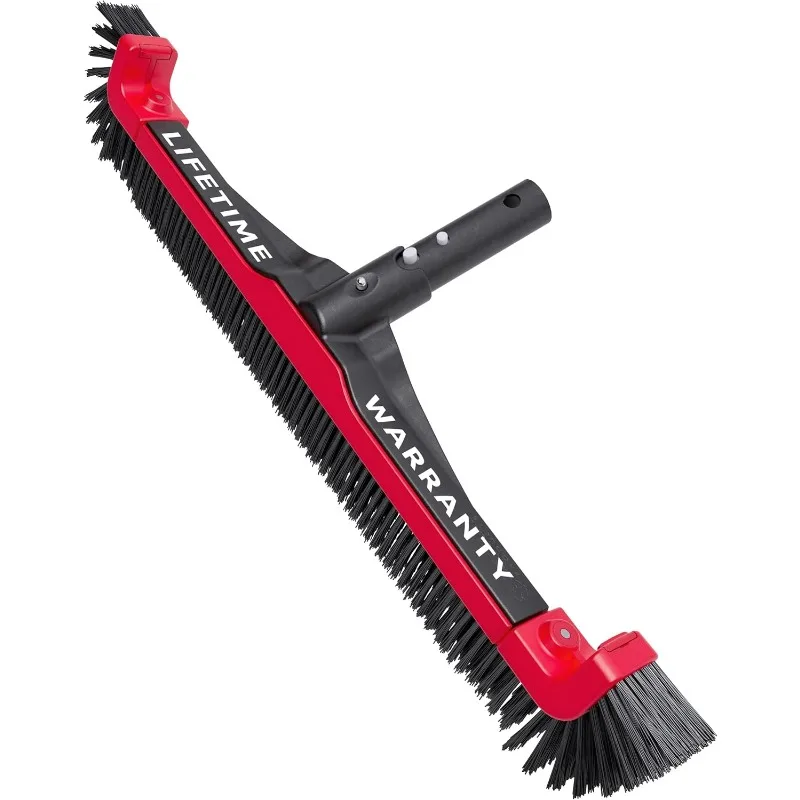 

Pool Brush Head - 3X Faster & Lifetime Replacement - Clean Walls & Corners Faster w/Sturdy 22” Wide Bristles & Removable Ends