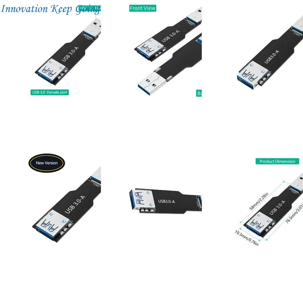 E65C Advanced USB3.0 A Extension Card Type A Male to Female Adapter Reliabled for PC