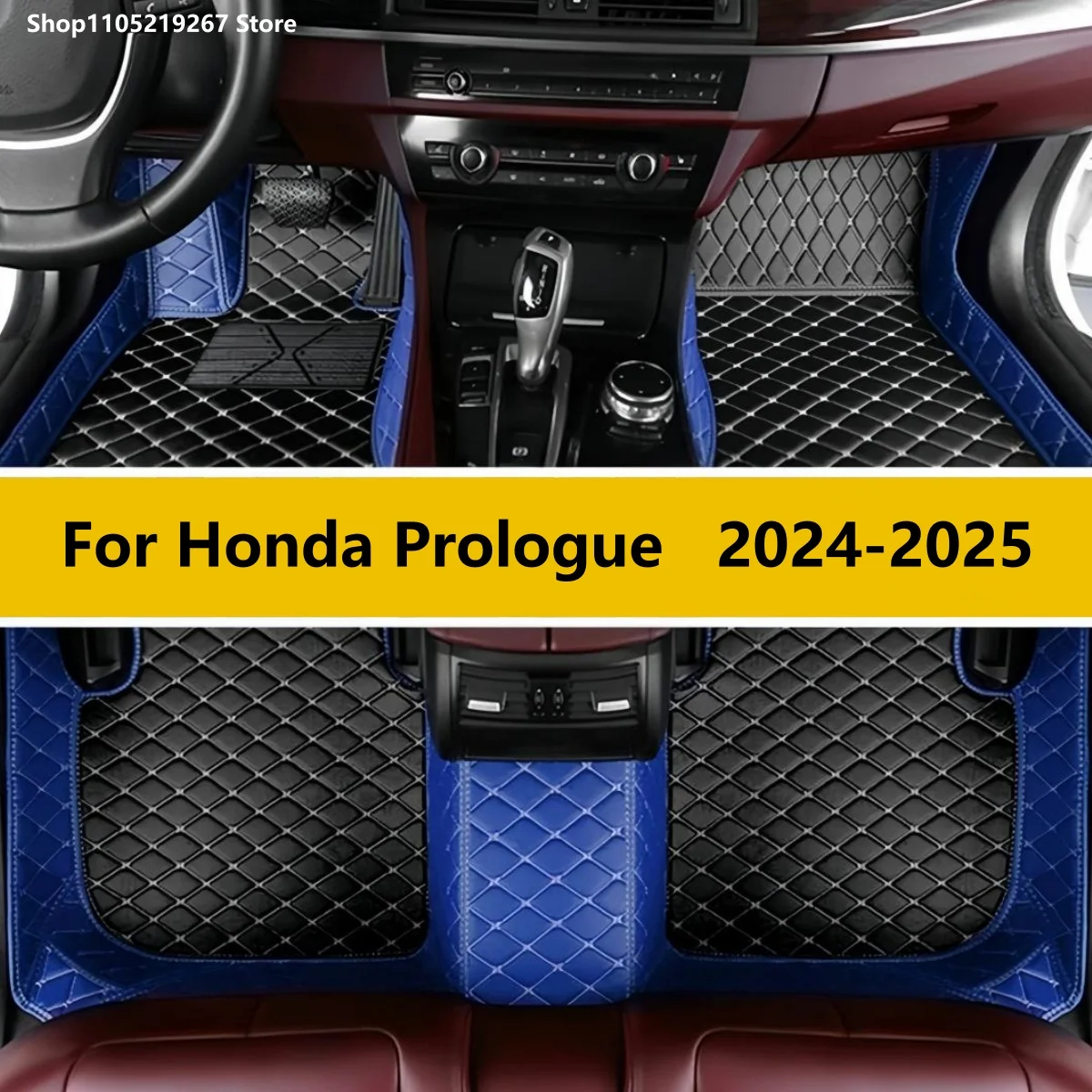 

Car Mats For Honda Prologue 2024-2025 Auto Accessories Full Set Leather All Weather Cars Carpets Pads