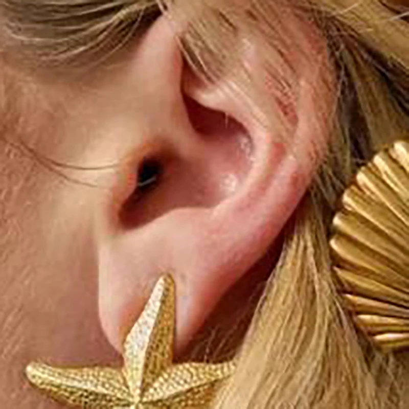 3 pçs 1/ na moda shell estrela do mar grampo de cabelo s y2k estilo férias grampos de cabelo feminino meninas metal lado bangs clipes acessórios para o cabelo presentes