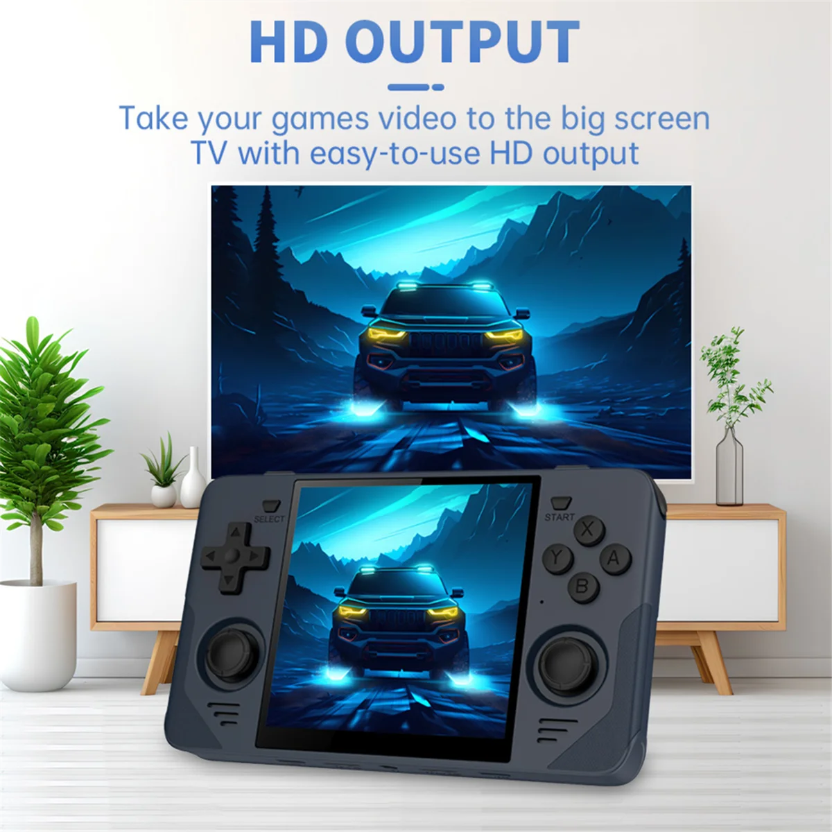 

RGB30 Retro Game Console 4.0 Inch 720X720 Quad-Core CPU 5Ghz WiFi+Bluetooth 4100MAh Handheld Game Controller White