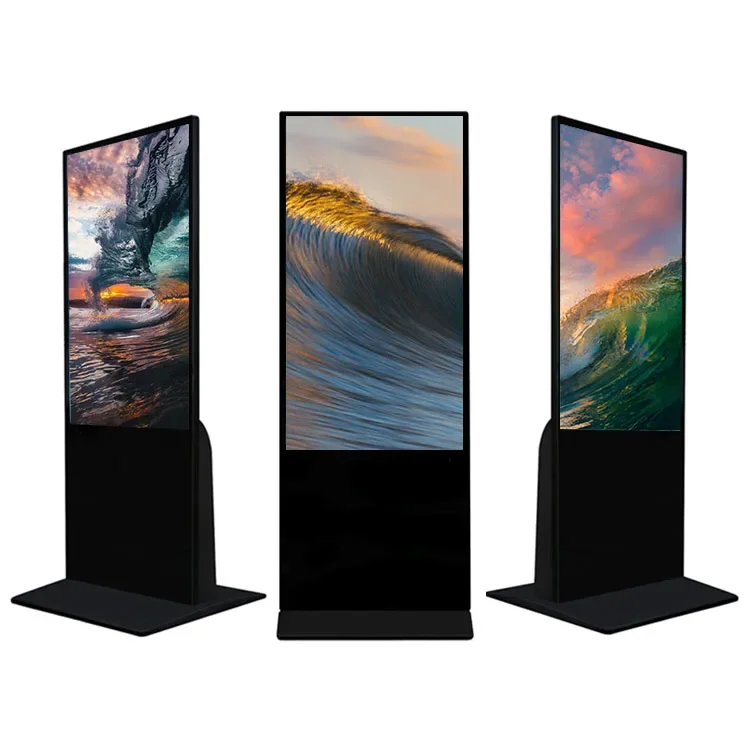 

43 49 55 Inch Indoor Touch Screen Kiosk 4k Information Display Media Advertising Player Vertical Lcd Digital Signage