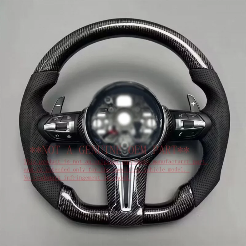 For Bmw Black M Performance Leather Steering Wheel Perfect Fit 320 525 F10 F20 F30 F15 F25 F07 F01 F82 M3 M4 M5 Car Accessories