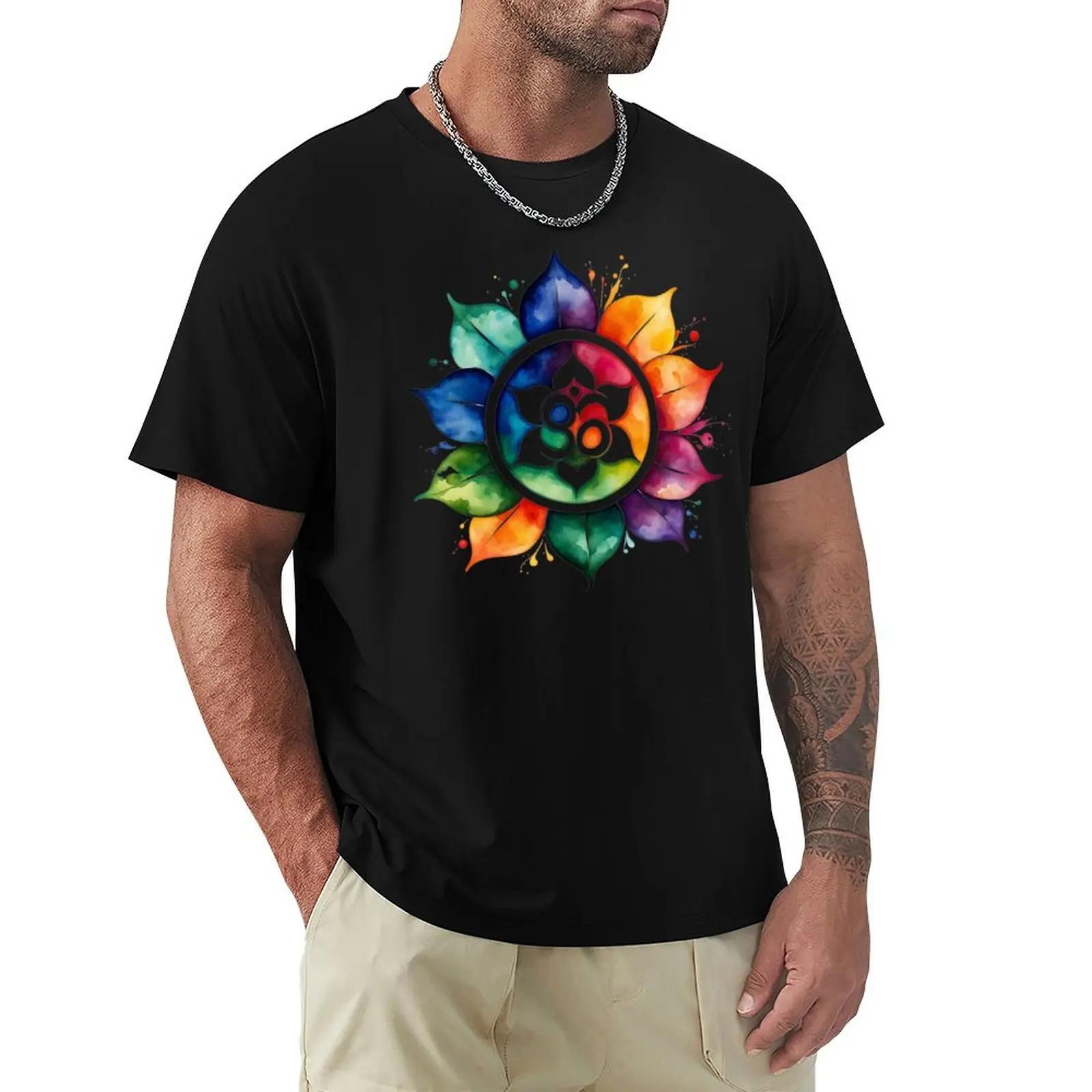 Camiseta Ayurveda de manga corta para tallas grandes y altas