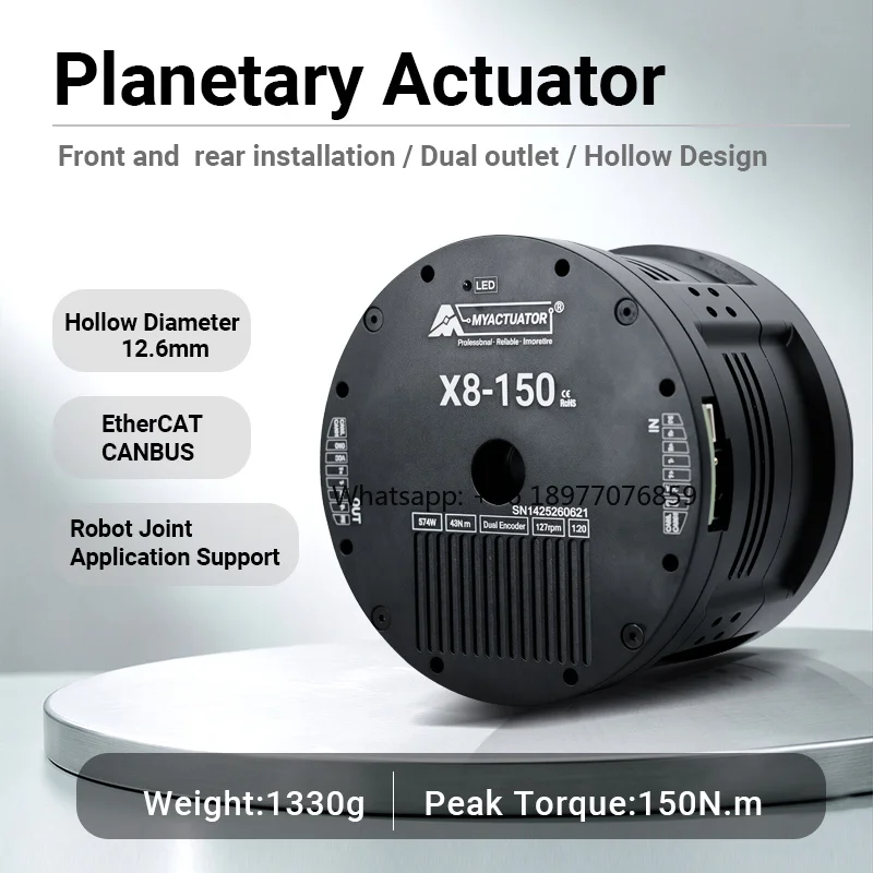Myactuator Brushless Motor X8-150 High-Precision Encoder, High Torque Density, Large Hollow Structure,Joint Module Robotic Arm
