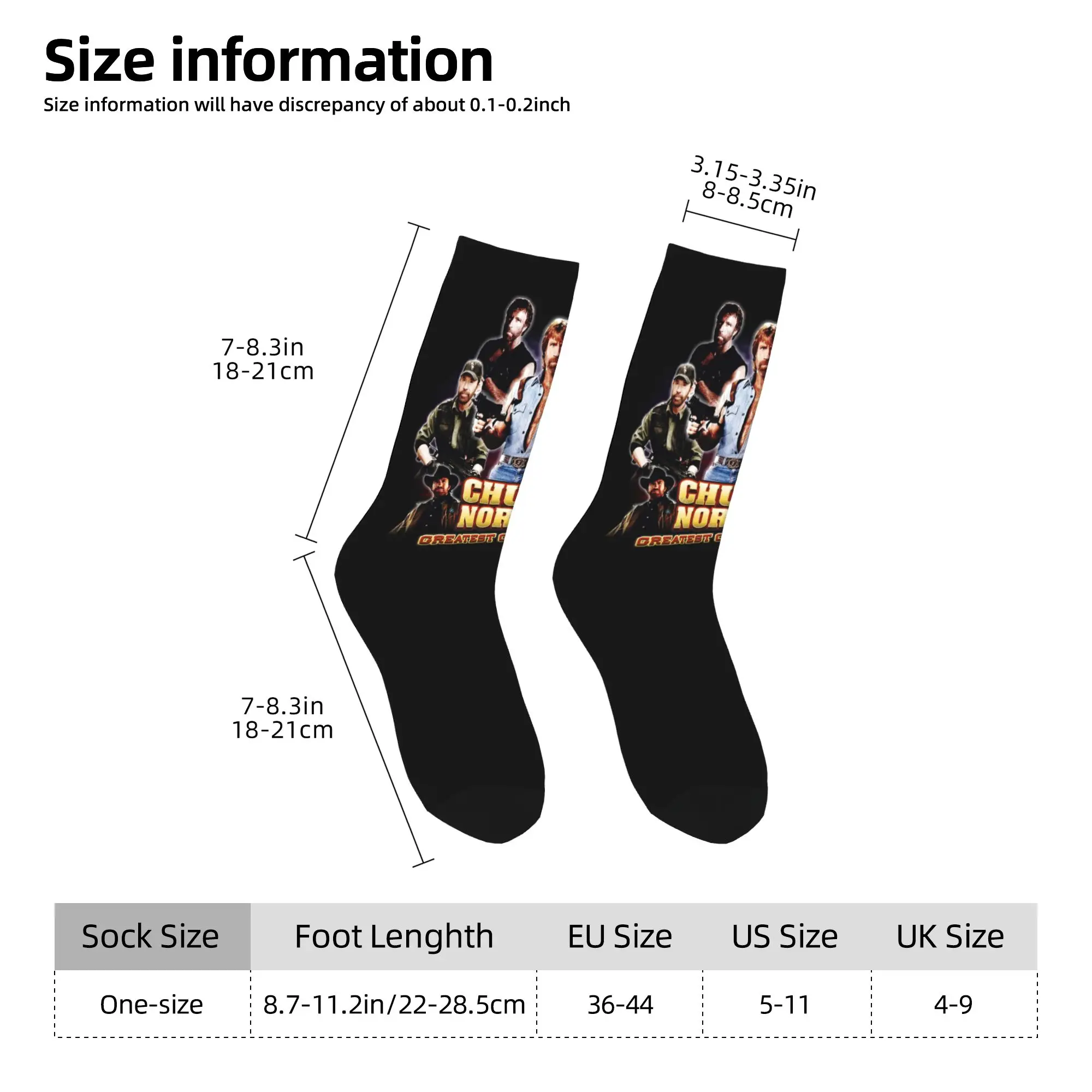 Chuck Norris GOA Socks Harajuku Stockings All Season Long Socks Accessories for Man's Woman's Christmas Gifts,