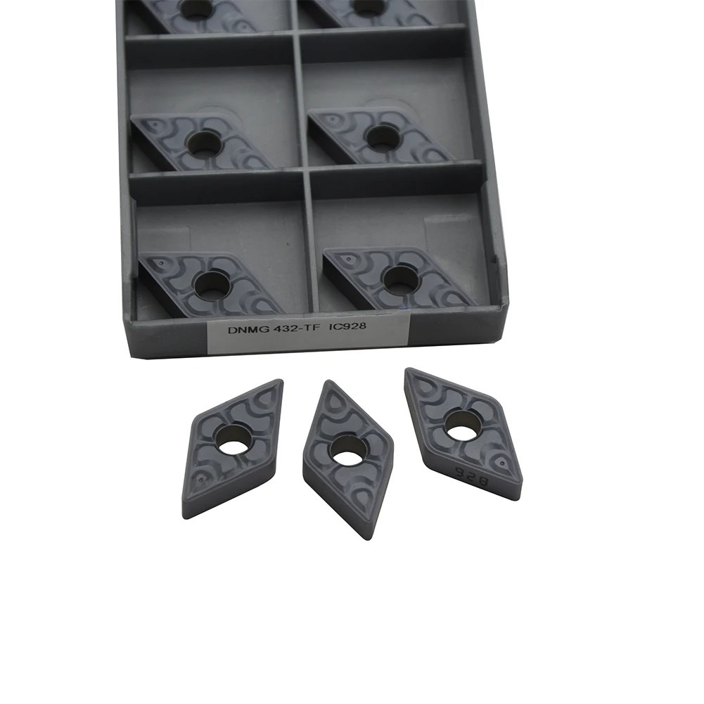 10pcs DNMG432-TF DNMG150408-TF IC907/ IC928  Turning inserts lather turning tool Boring Bar Holder Parts for CNC Lathe