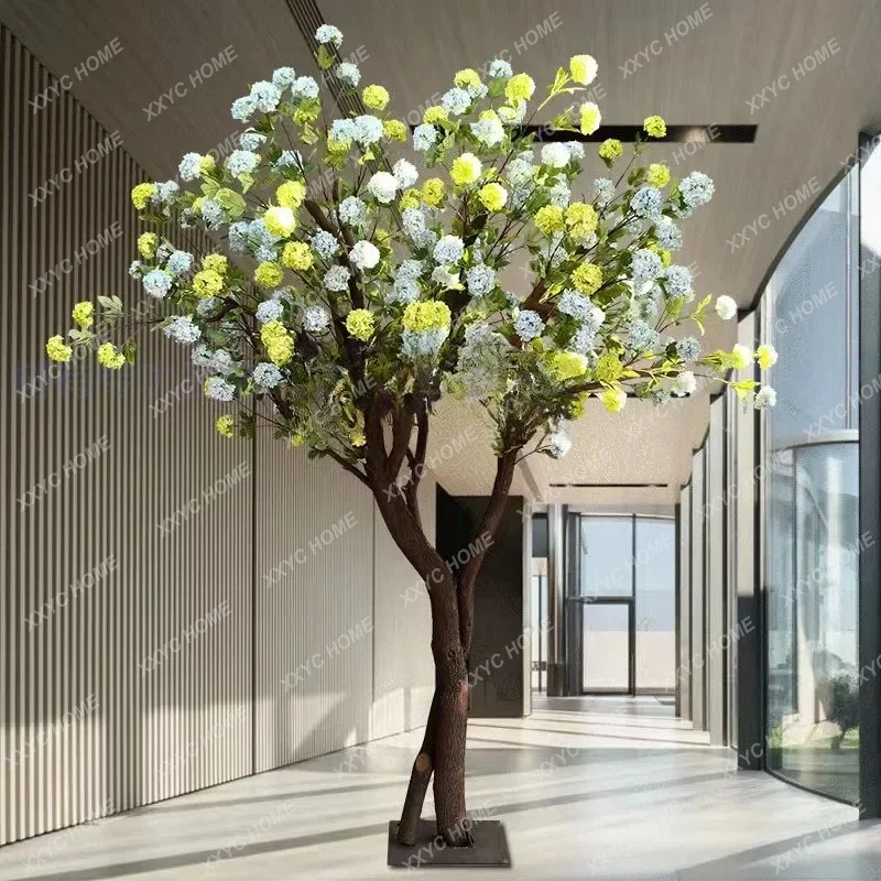 A  Simulated Pincushion Tree Wishing Fake Trees Large Plant Indoor Living Room Stage Props