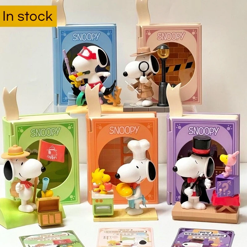 Miniso Mystery Box Disney Snoopy Blind Box My Story Will Series Action Figure Model Anime Figures Mini Christmas Kids Toys Gift