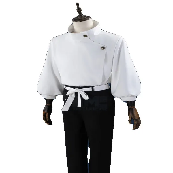 Anime Manga Jujutsu JJK Yuta Okkotsu Cosplay Costume White Suit Jacket Black Pants Uniform Synthetic Halloween  Party Uniforms - view 5