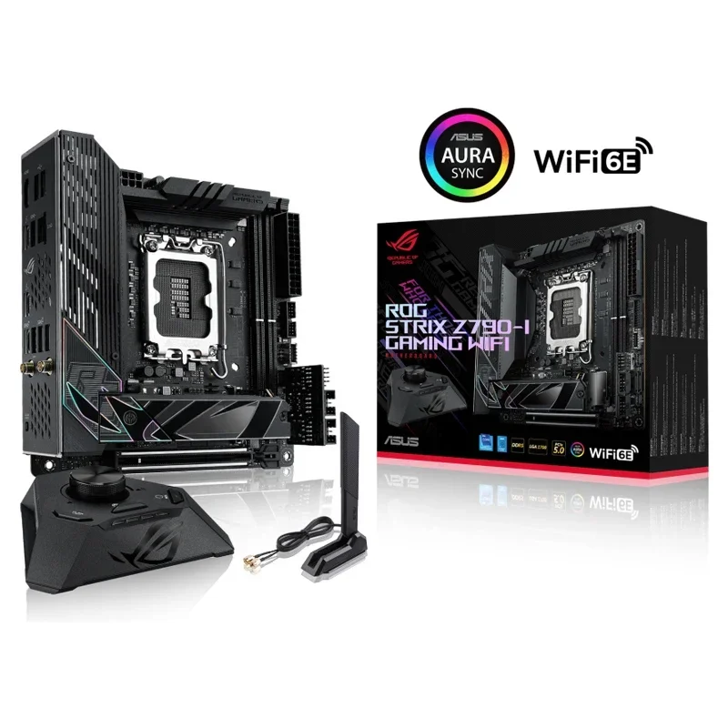 ASUS ROG STRIX Z790-I GAMING WIFI 6E LGA 1700 Intel13th&12th Gen Mini-ITX Gaming Motherboard PCIe5.0 DDR5 10+1 Power Stages 2.5G