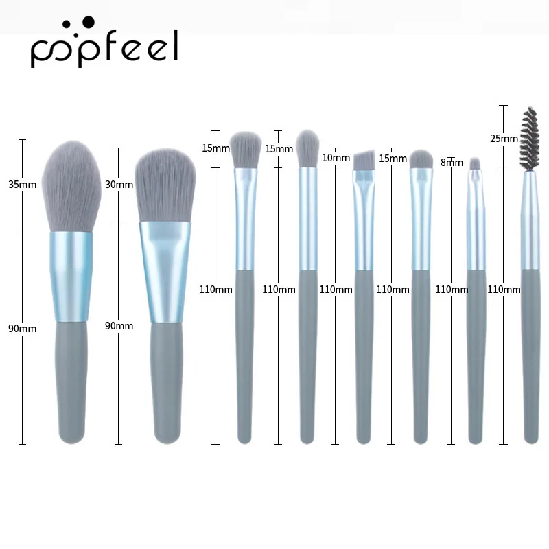 Set trucco per viso occhi labbra donne cosmetici kit completo ombretto rossetto fondotinta crema correttore matita per sopracciglia pennello mascara