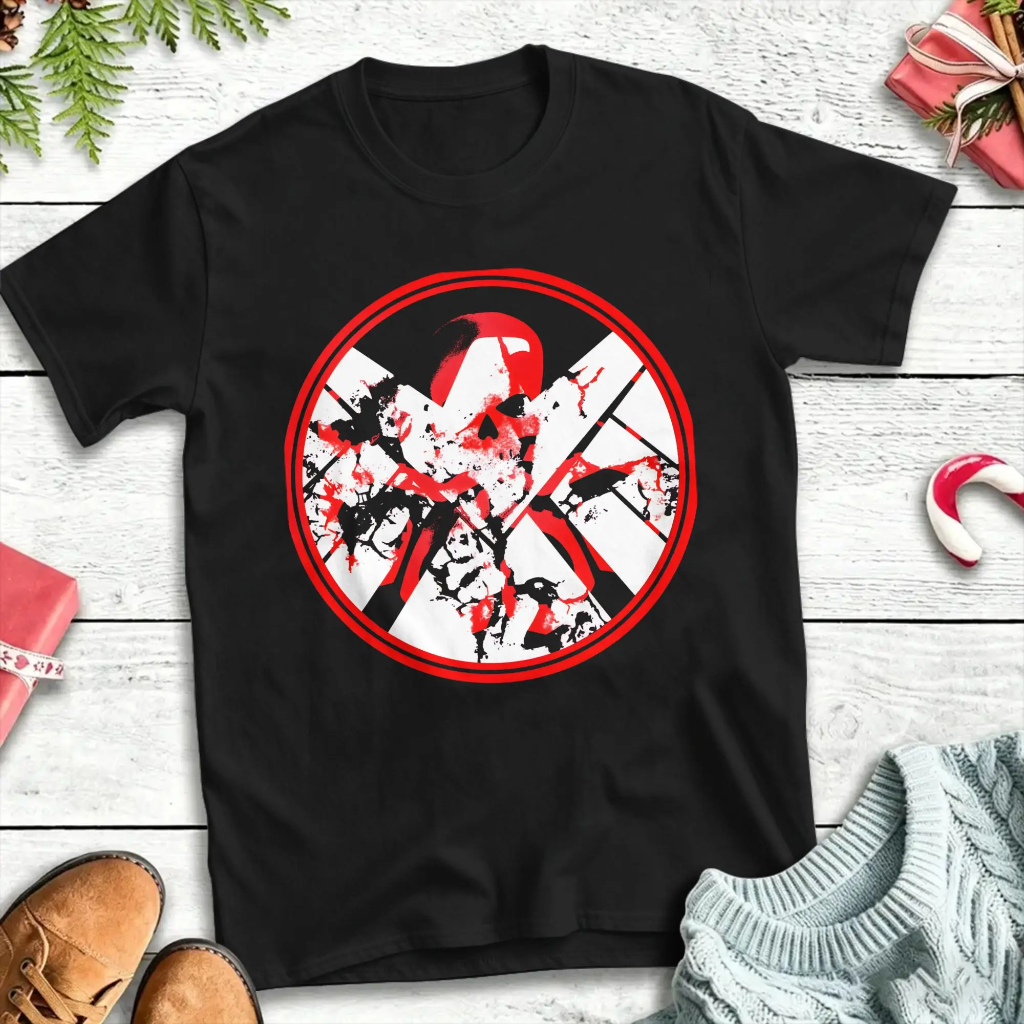 agents of shield T Shirt  Harajuku T Shirts Short Sleeve Y2K Casual Tshirt Beach 100% Cotton Oversized Clothes