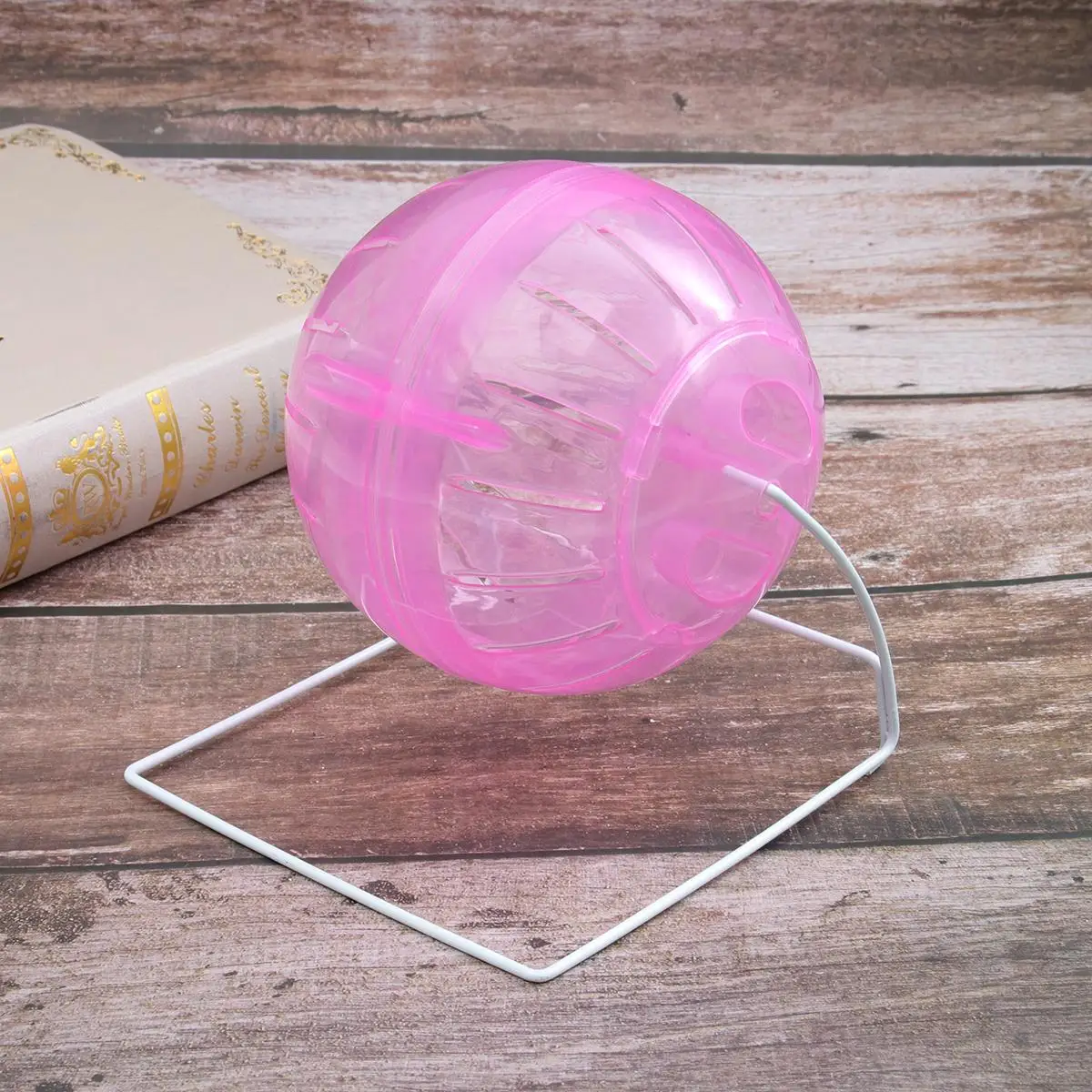 

Running Ball with Support Guinea Pig Hamster Activity Toy Exercise Small Balls Play Animal Pet Toys Fitness Animals
