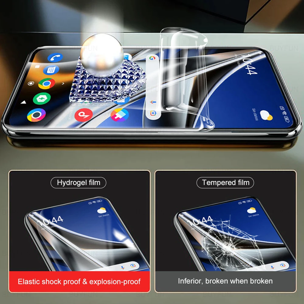 6in1 Hydrogel Film For Xiaomi Poco X4 Pro 5G Screen Protector For Poco M3 X3 Pro X3 NFC F3 Camera Lens Protective Film Not Glass