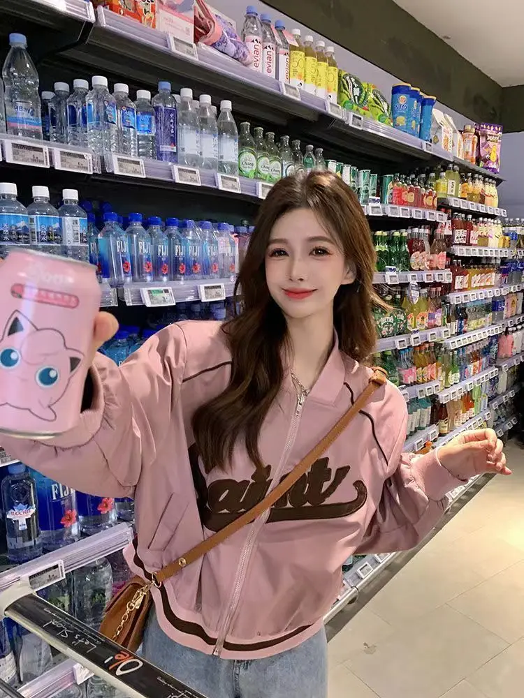 

Women'S Short Padded Jackets Navy-Style Eye-Catching Charcoal Chaquetas Personalized Jaqueta Minimalist Liner Fluffy Graffiti