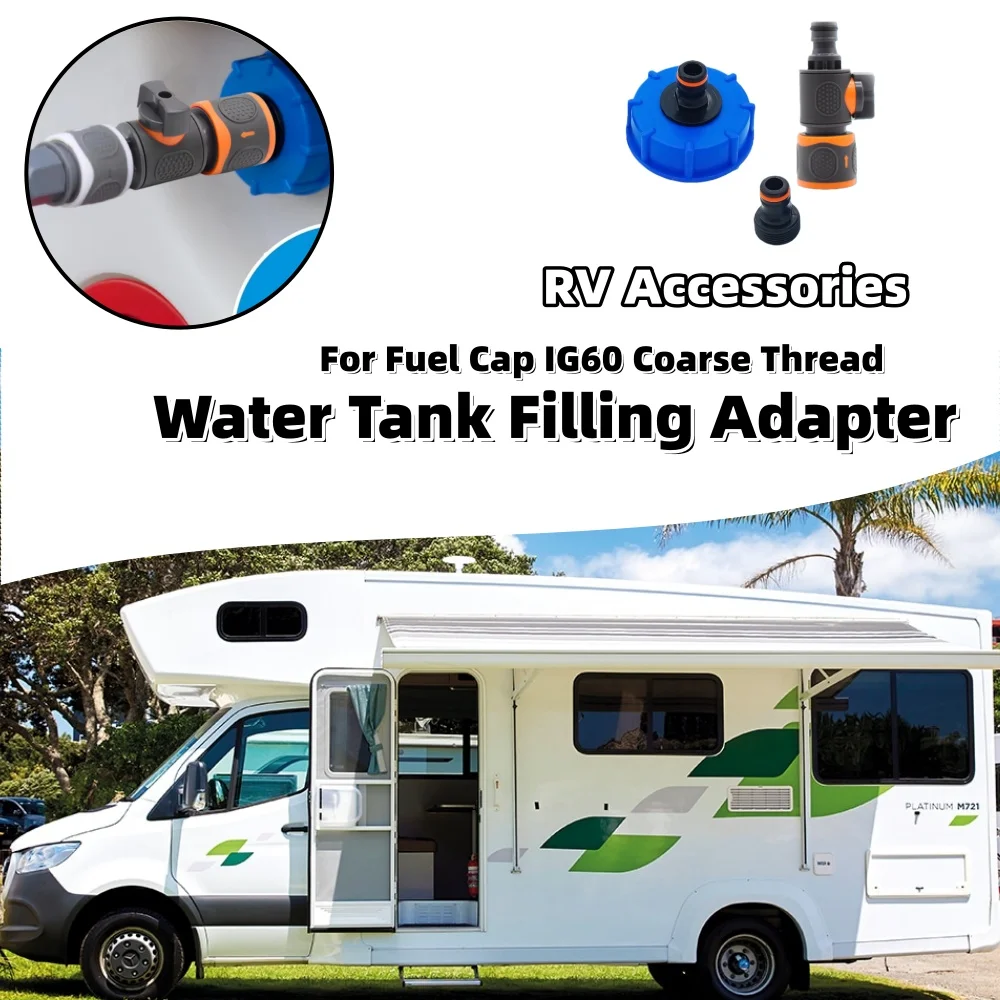 

RV Water Tank Filling Adapter With Quick Coupling Base Control Adapter Set B091B4VLPZ Caravan Motorhome Water Tank Accessories