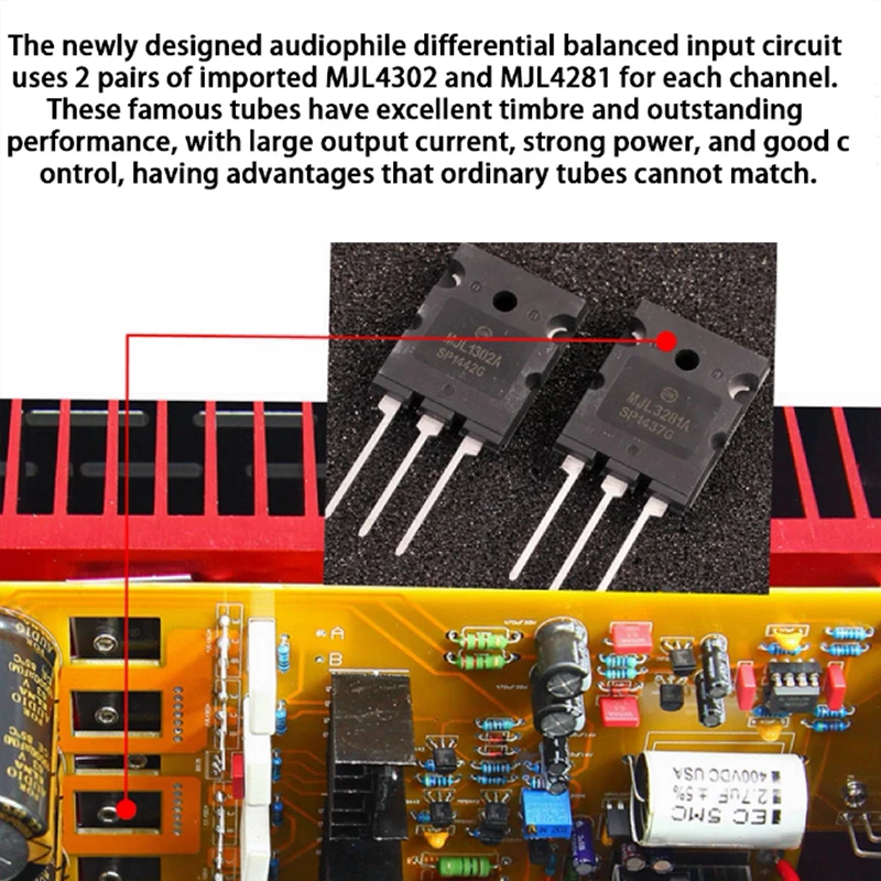 MK2 All Aluminum Power Amplifier Chassis DIY HiFi Home Audio Amp Shell with VU Amplifier Level Meter RCA Balanced Input for Home