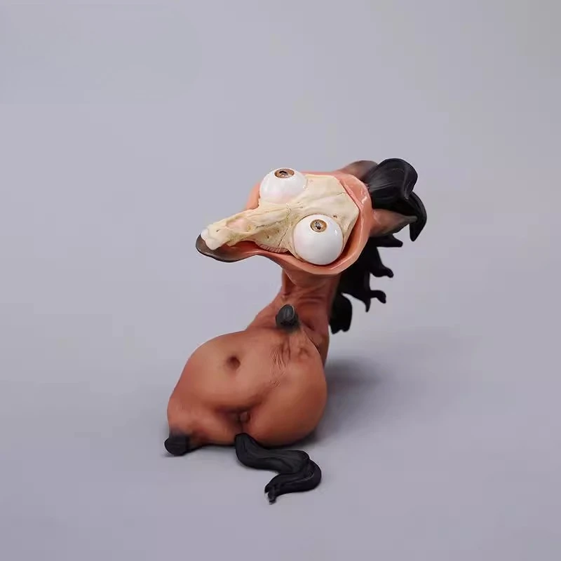 12 คอลเลกชันราศีจีน Horse Figurine 1/6 เรซิ่นขนาดสัตว์สําหรับเดสก์ท็อปเครื่องประดับของเล่นตัวเลขของขวัญ