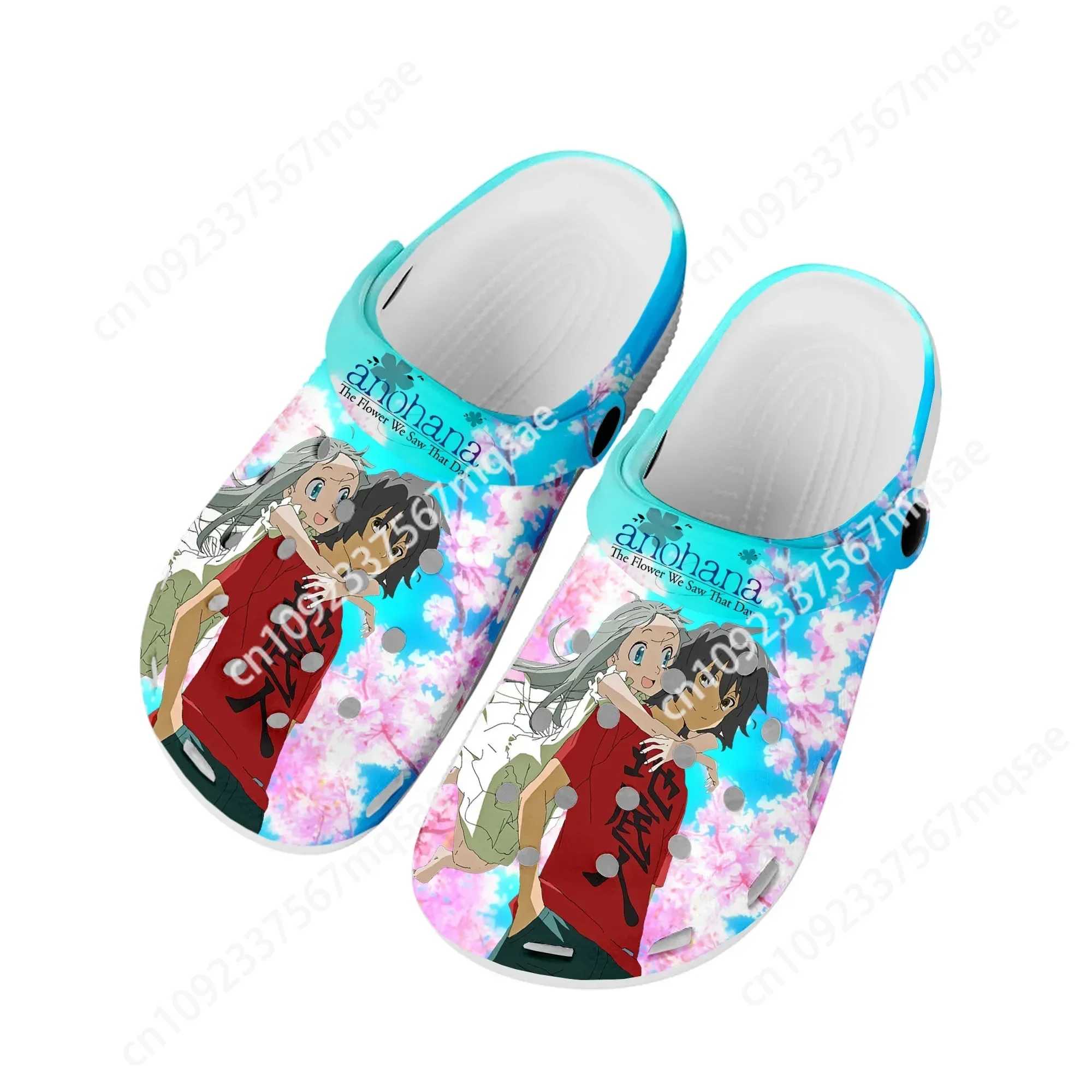 

AnoHana The Flower We Saw That Day Home Clogs Custom Water Shoes Mens Womens Teenager Shoe Garden Clog Beach Hole Slippers