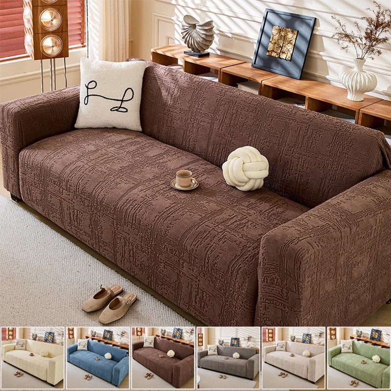 

Modern Minimalist All-inclusive Polar Fleece Sofa Cover,Soft Durable All-Season Couch Protector for 12/3/4/5Seater,pet-friendly