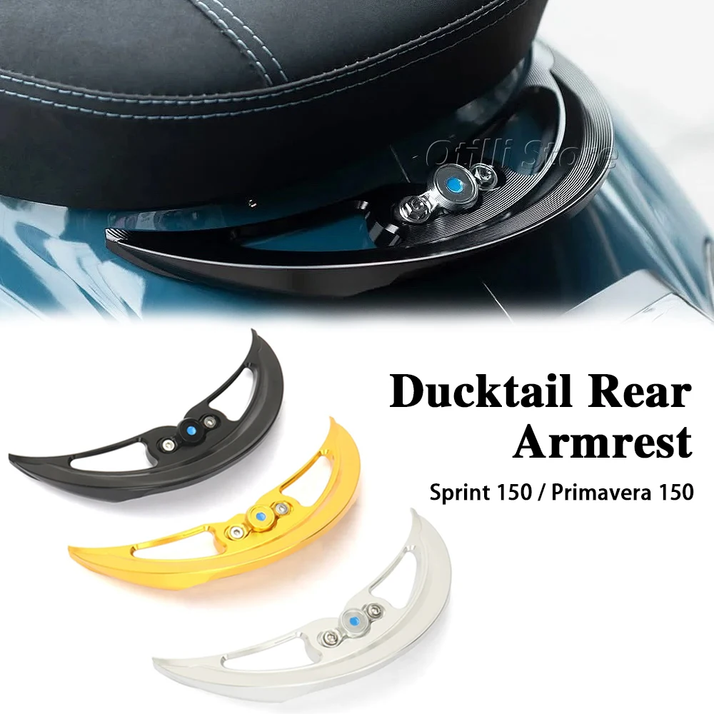 

Ducktail Rear Armrest Motorcycle accessories CNC Aluminum Accessories Parts For Vespa Sprint150 Sprint Primavera 150