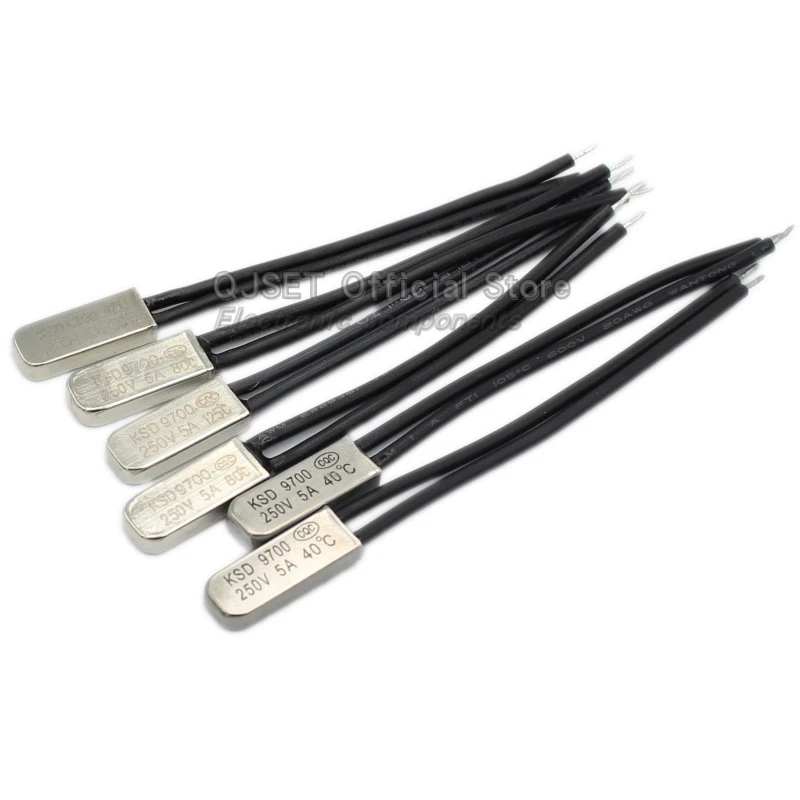 5Pcs KSD9700 15~160Degree Temperature Control Switch Bimetal Temperature SwitchThermal Protector Normally Closed Normally Open5A image 6