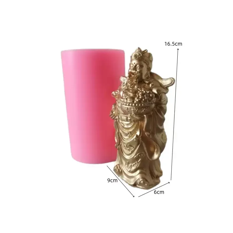 

DIY ремесленная форма для литья гипсовой цементной смолы, инструмент для изготовления китайских новогодних украшений, китайская силиконовая форма Бога богатства