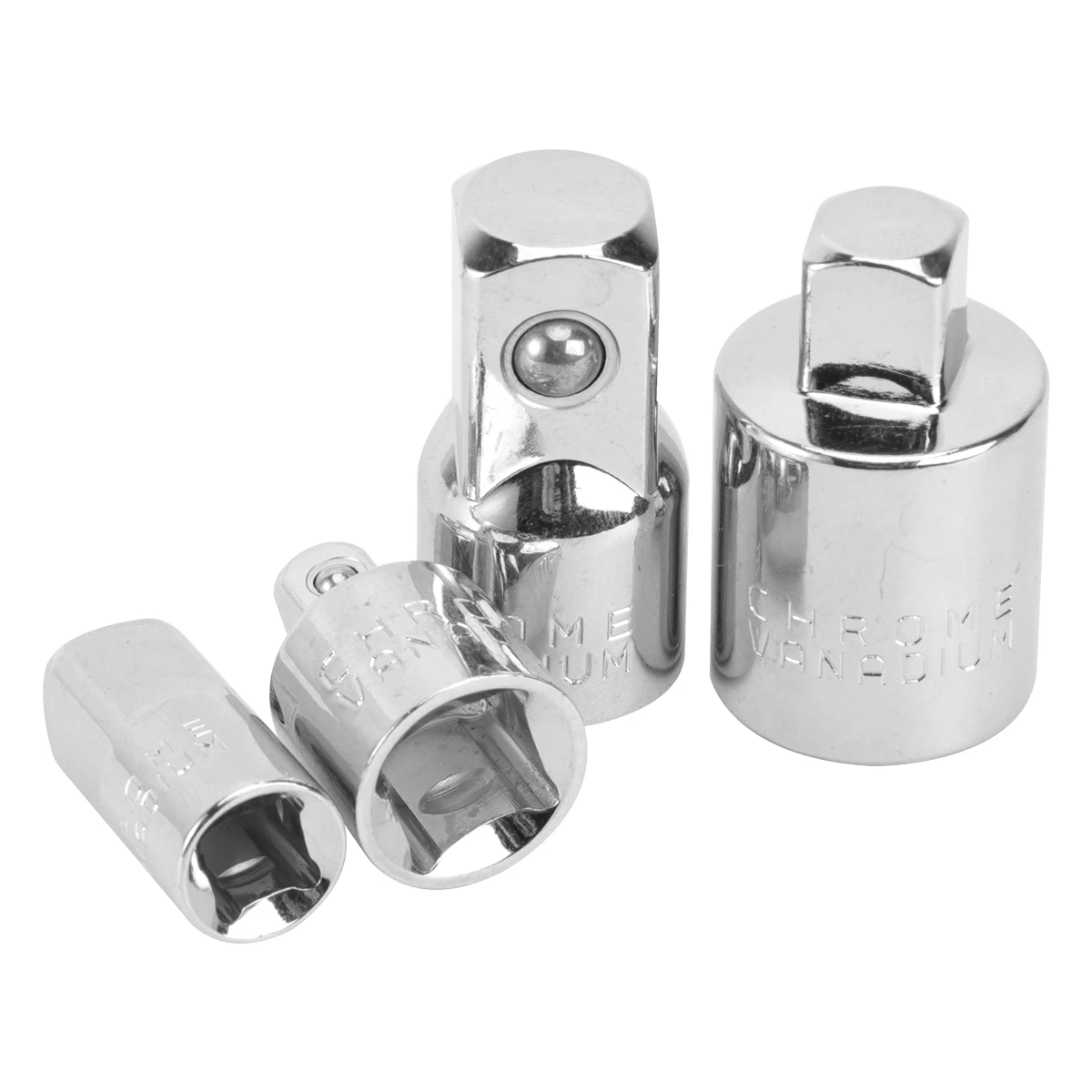 

4pcs 4 Pieces Socket Adapter Set Ratchet Wrench Tool Drill Bit Extension to Square Conversion for Car Maintenance Hand Tools