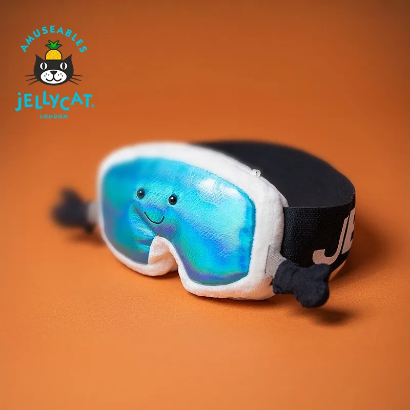 

Плюшевая игрушка-кукла Jellycat Fun Sports Ski Goggles из Великобритании, подарок на день рождения, новогодний подарок, новинка