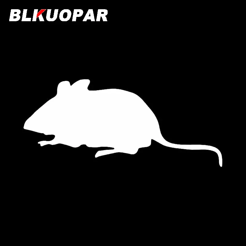 BLKUOPAR Mouse Silhouettes Car Stickers Creative Decals Snowboard Windshield Waterproof Refrigerator Occlusion Scratch Decor