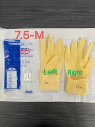 Ansell ACCUTECH®91-210(1 pair)  thickened Latex lower protein content Glove(30 cm)Class 10 (ISO 4) cleanroom  powder- free glove