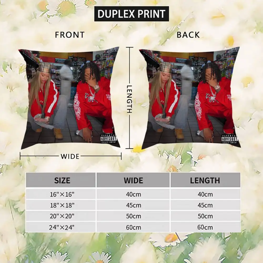 L-Latto كيس وسادة ألبوم أريكة ديكور المنزل الطباعة على الوجهين قصيرة أفخم غطاء وسادة لطيف