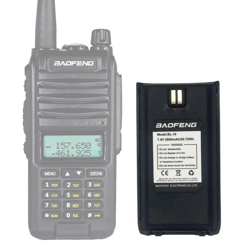 Baofeng-A58S Walkie Talkie, Battery Updated, BFUVF10, IP67 Waterproof, Tri-Band, 10km Long Range, Powerful Two Way Radio