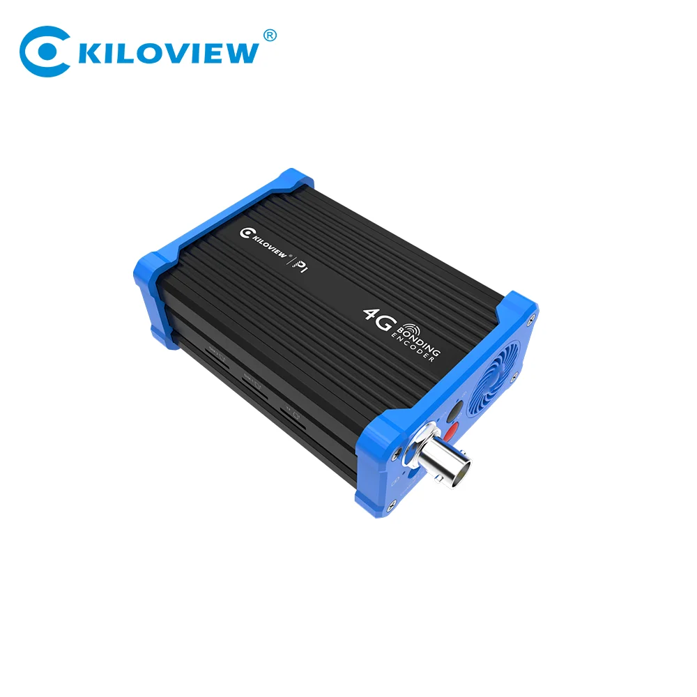 Kiloview P1 wireless 4G bonding encoder H.264 with battery 1080p SDI video encoder for outdoor live streaming