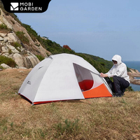 MOBI GARDEN Camping Ultralight Tent 1-2 Person Hiking Quick Open Storage Waterproof Tent for Trekking Hiking 1.5KG/1.8KG LS UL
