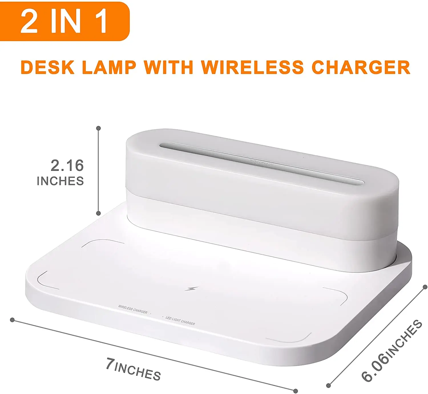 Wireless Charging Desk Lamp Bedside Bedroom Touch Support IPhone 11 12 13 Samsung Huawei Xiaomi Fast Charge