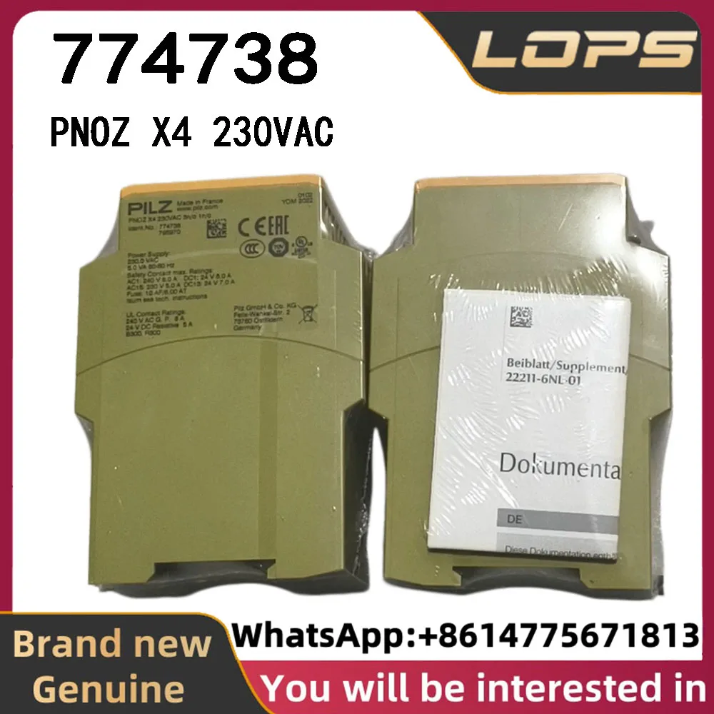 PNOZ X4 230VAC Pilz 774738 safety relay, brand new original genuine, large quantity in stock, welcome to inquire