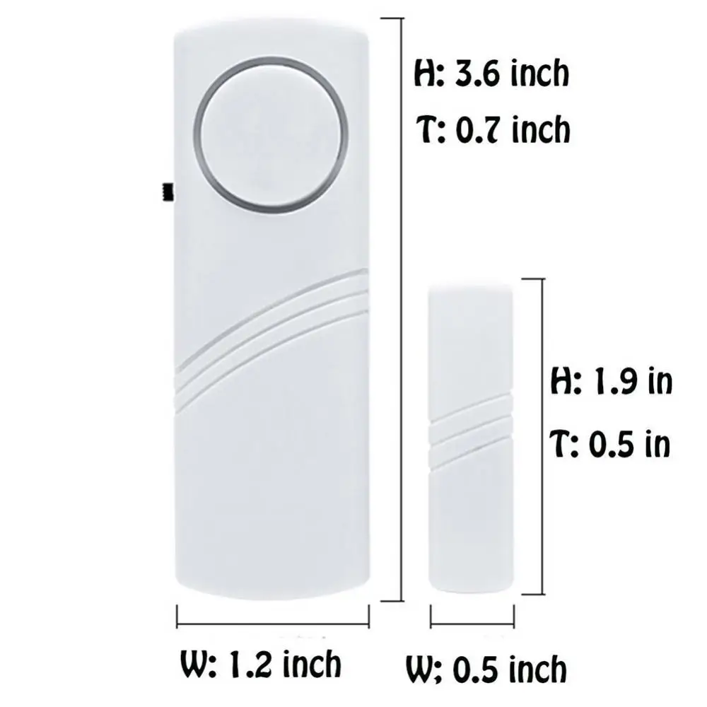 Alarma antirrobo inalámbrica con Sensor magnético, dispositivo de seguridad para el hogar, sistema más largo, 1 a 5 piezas