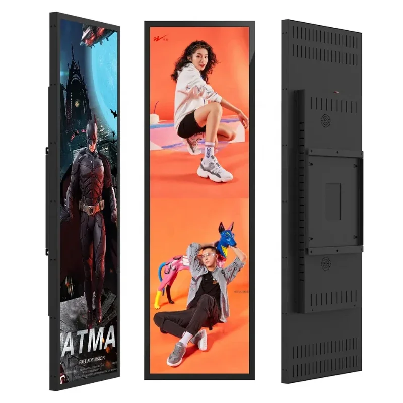 

37.6inch Stretch LCD Bar Advertising Wide Touch Screen Display Retail Shelve Monitor Strip Digital Signage Shelf Edge Banner LCD