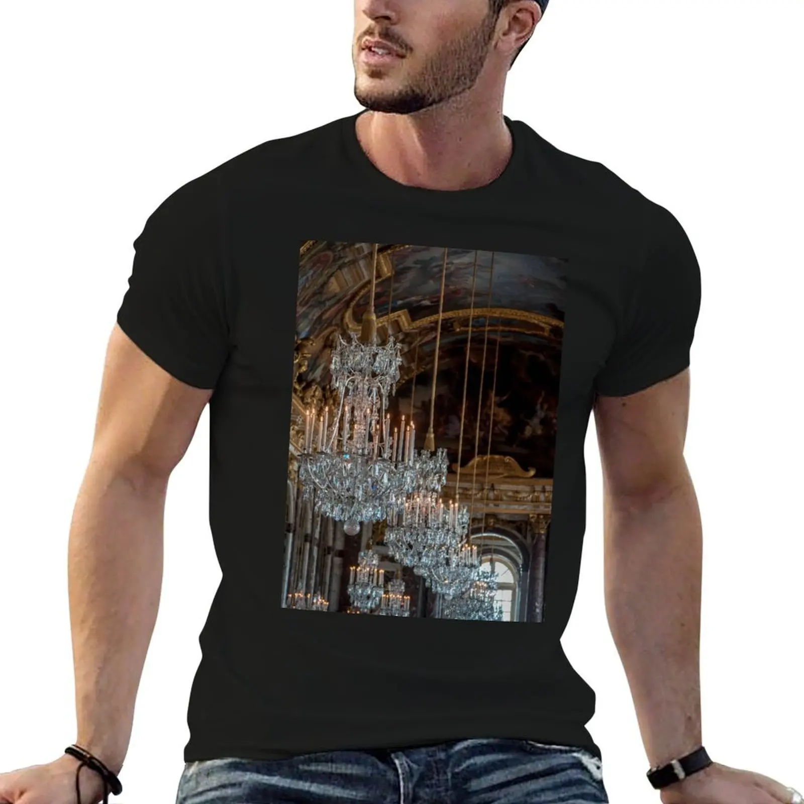 

Crystal Chandelier T-Shirt t shirt men 100% cotton luxury brand cotton t shirts high quality t shirts for man cotton T-shirt