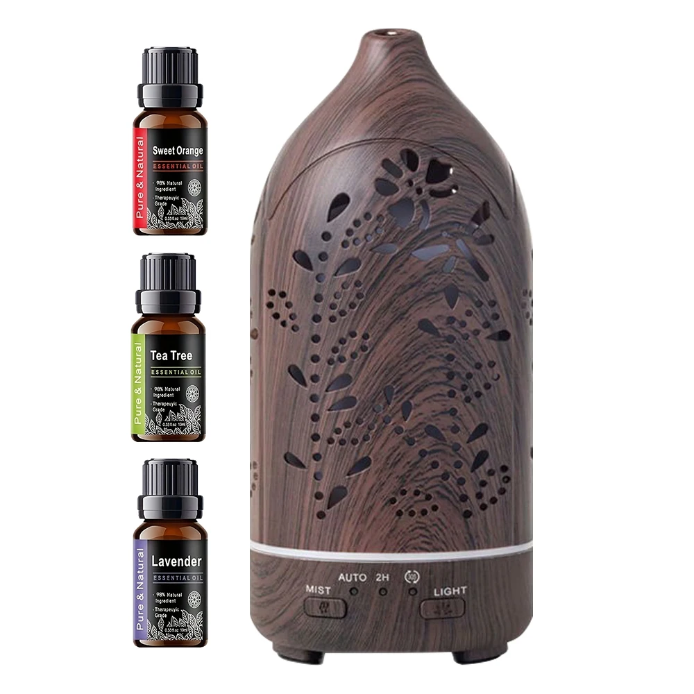 

Lavender Hollow Ultrasonic Aromatherapy Diffuser 7 Color LED Lights, Quiet Operation, Auto Shut Off, Essential Oil Diffuser for