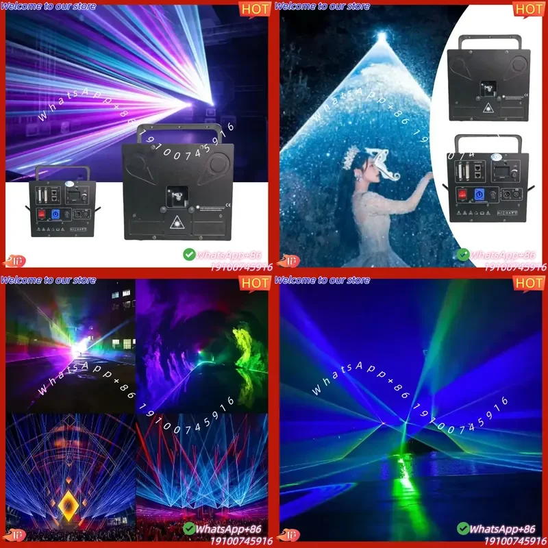 CE Certificate Decorations Machine Display 15W Rgb Full Color Projector Animated Beam for Wedding Lighting